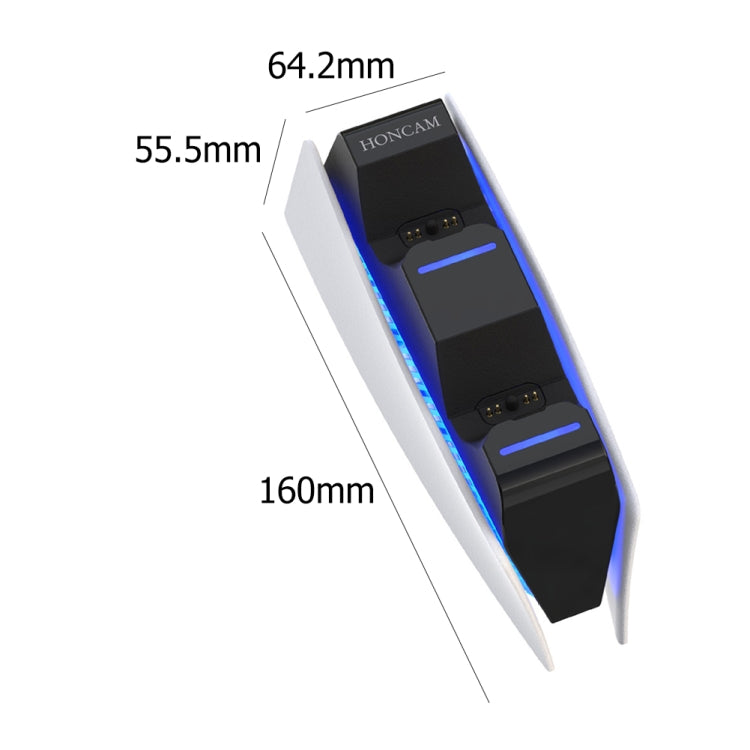 HONCAM For PS5 Gamepad Charger Dual Dock Charger(Black) - free shipping - PMC TechLife - Order now!