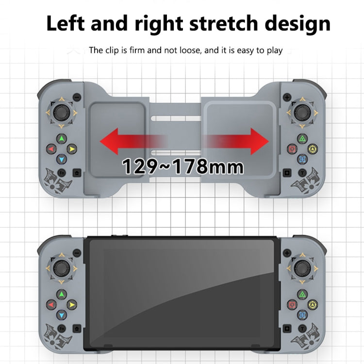 D5 Wireless Bluetooth Game Controller Joystick For IOS/Android For SWITCH/PS3/PS4(Gray) - Controller Gamepad by PMC TechLife | Online Shopping South Africa | PMC TechLife