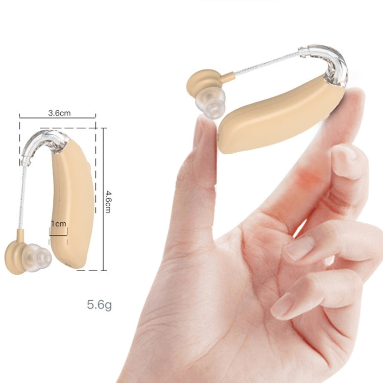GM-301 Hearing Aid Rechargeable Sound Amplifier,Spec: With Charging Pod Skin Color+White - Hearing Aids by PMC TechLife | Online Shopping South Africa | PMC TechLife | Buy Now Pay Later Mobicred