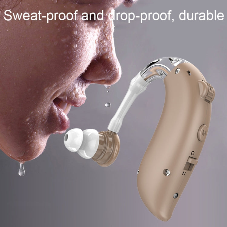 GM-105 Smart Noise Cancelling Ear-hook Rechargeable Elderly Hearing Aids, Spec: US Pulg(Skin Color) - Hearing Aids by PMC TechLife | Online Shopping South Africa | PMC TechLife