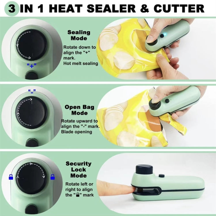 W-168 Knob Charging Sealing/Opening Machine Mini Snack Moisture Sealer(Orange) - free shipping - PMC TechLife - Order now!