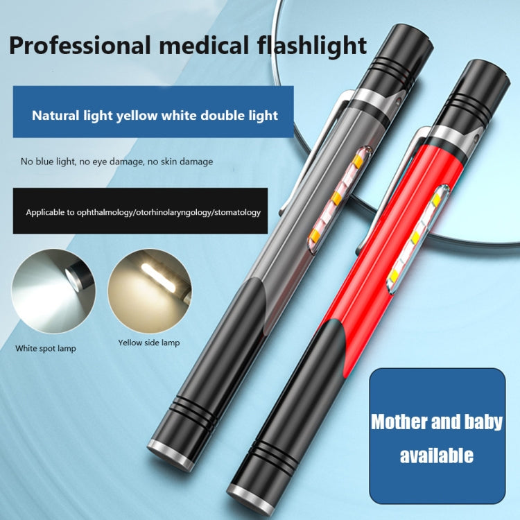 B35 XPG+LED Mini Pen Light Three Light Sources Convenient Flashlights(Red) - LED Flashlight by PMC Jewellery | Online Shopping South Africa | PMC Jewellery