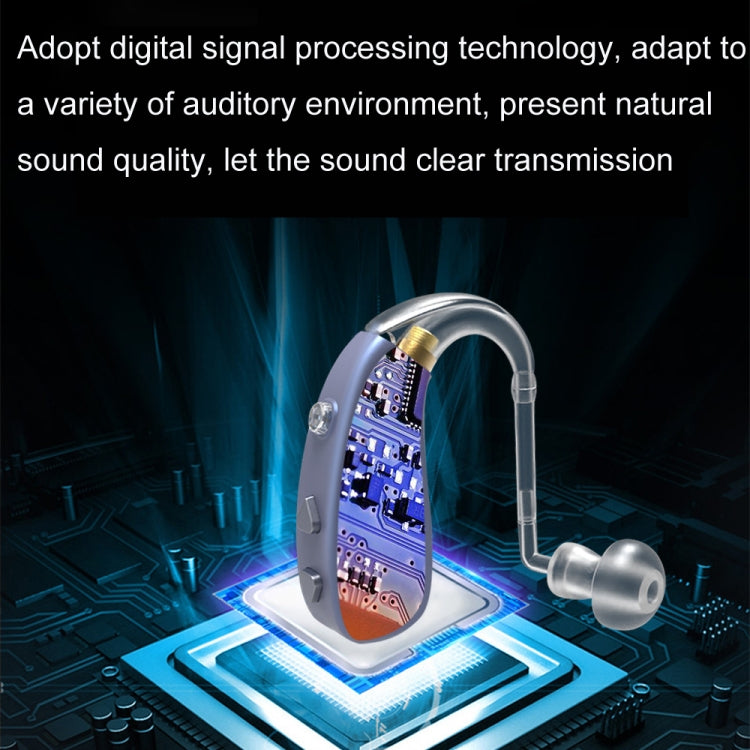 EN-T201A Digital Machine Elderly Charging Hearing Aid Sound Amplifier(Metal Blue) - Hearing Aids by PMC TechLife | Online Shopping South Africa | PMC TechLife