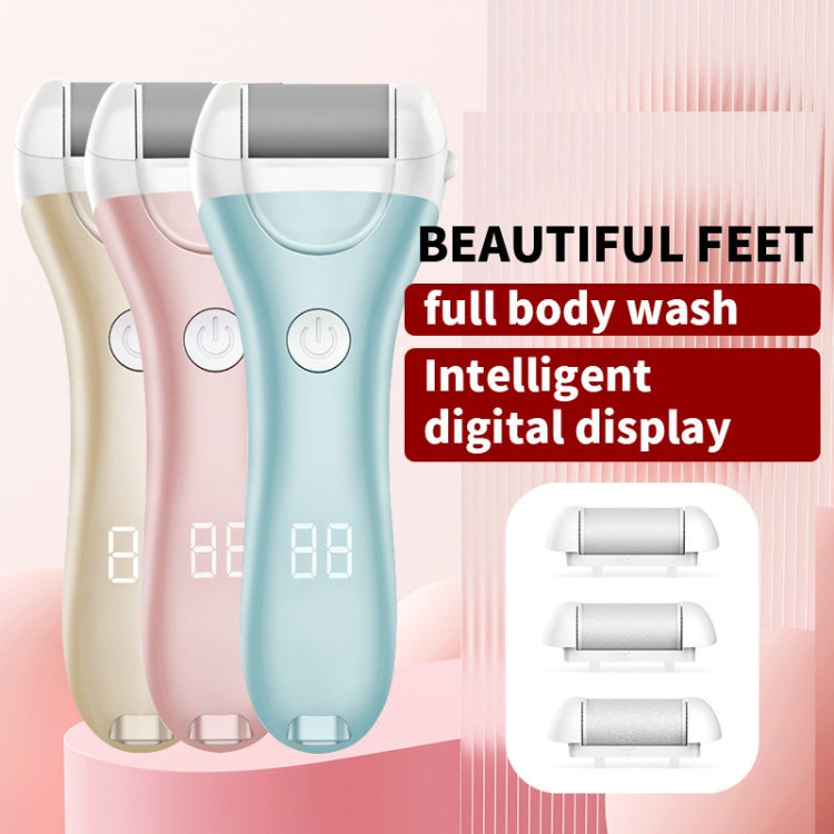 Electric Foot Grinder Digital Display USB Pedicure Peeling(Green) - free shipping - PMC TechLife - Order now!