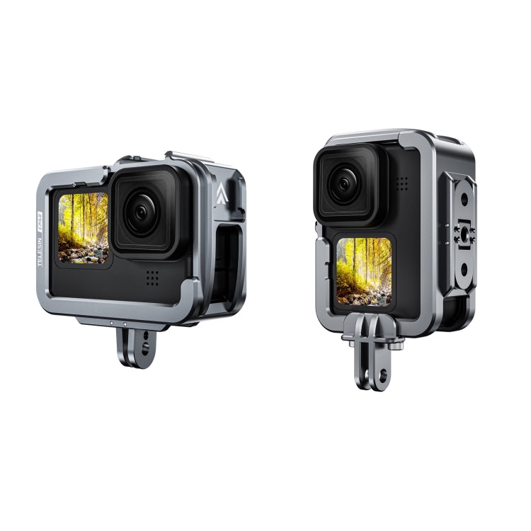 TELESIN Aluminium Alloy Frame Case For GoPro Hero11 Black / HERO10 Black / HERO9 Black ,Spec: Vertical Shooting Set - free shipping - PMC TechLife - Order now!