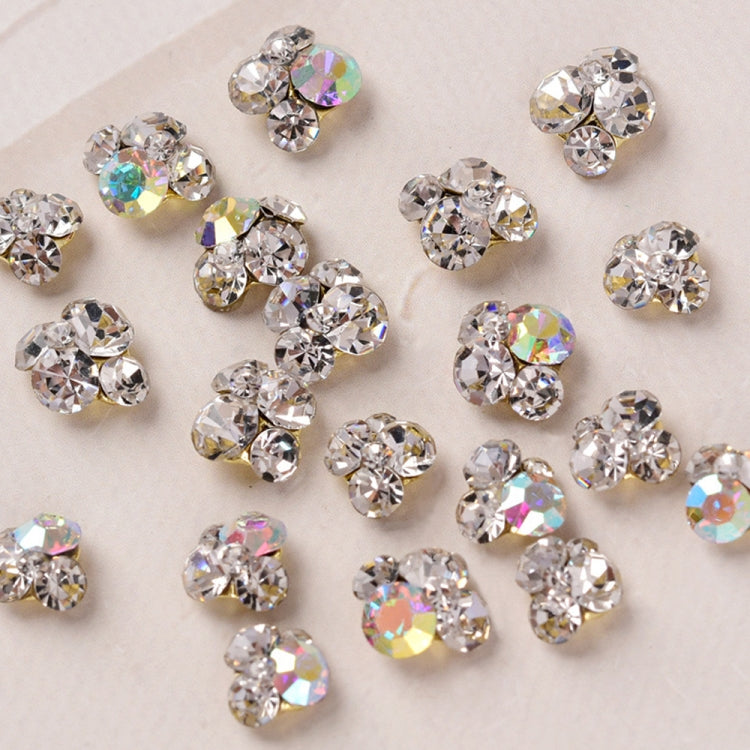 20 PCS Nail Jewelry Stacked Diamond Nail Sticker Accessories(H522 Large White) - free shipping - PMC TechLife - Order now!