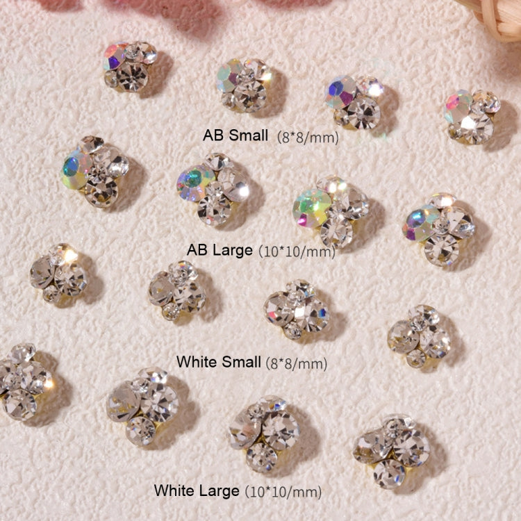 20 PCS Nail Jewelry Stacked Diamond Nail Sticker Accessories(H522 Large White) - free shipping - PMC TechLife - Order now!