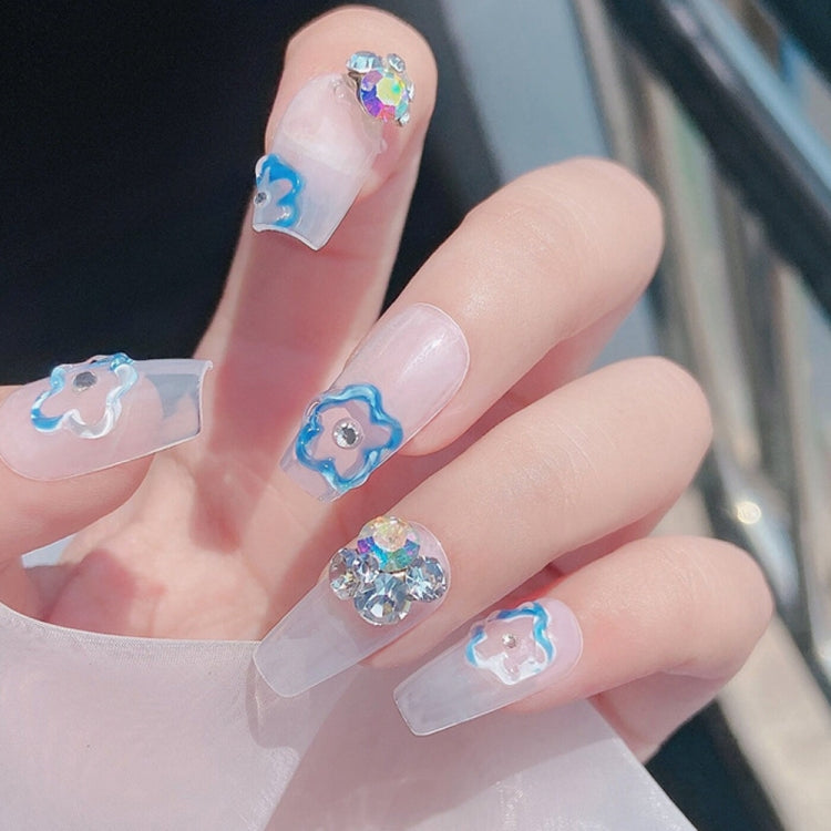20 PCS Nail Jewelry Stacked Diamond Nail Sticker Accessories(H523 Small White) - free shipping - PMC TechLife - Order now!