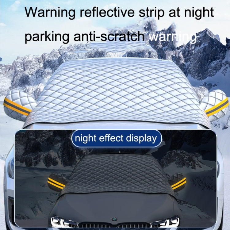 SUITU R-3945 Car Winter Front Glass Snow Shield Defrost Sunshade Thickened Car Clothing, Style: Non-magnet With Earmuffs - Window Foils & Solar Protection by SUITU | Online Shopping South Africa | PMC Jewellery