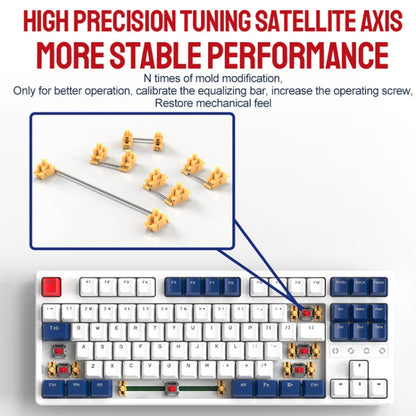 ZIYOU LANG K87 87-key RGB Bluetooth / Wireless / Wired Three Mode Game Keyboard, Cable Length: 1.5m, Style: Banana Shaft (Water Green) - Wireless Keyboard by ZIYOU LANG | Online Shopping South Africa | PMC Jewellery