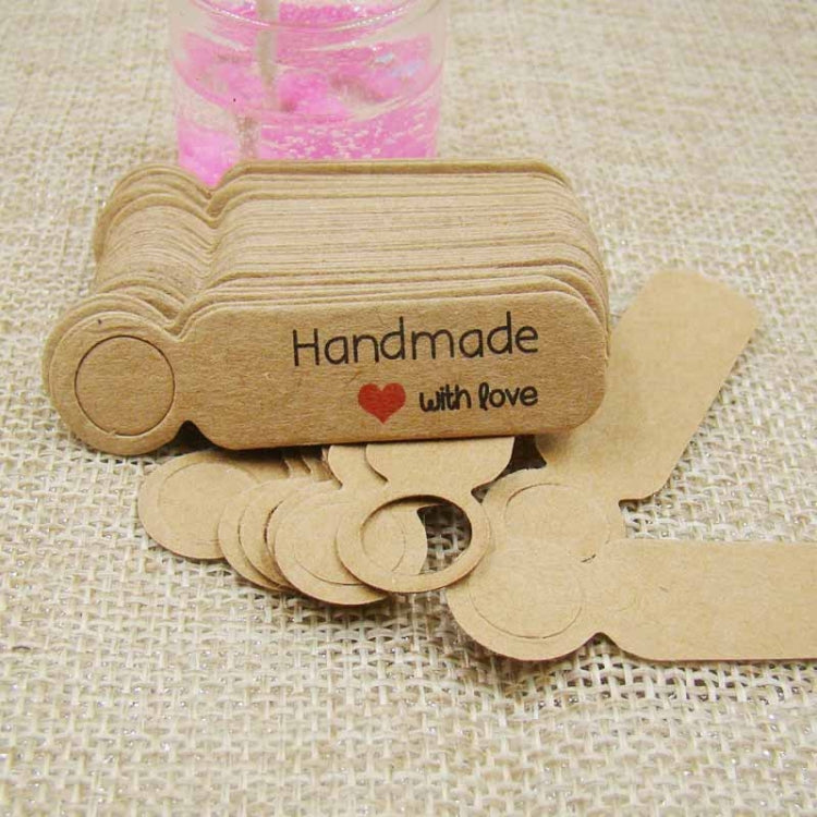 100pcs /Set Small Retro Baking Label DIY Jewelry Price Tag Bookmark Gift Card, Specification: Handmade Cowhide - free shipping - PMC TechLife - Order now!