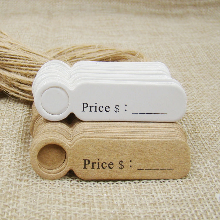 100pcs /Set Small Retro Baking Label DIY Jewelry Price Tag Bookmark Gift Card, Specification: Handmade White - Sticker & Tags by PMC TechLife | Online Shopping South Africa | PMC TechLife | Buy Now Pay Later Mobicred
