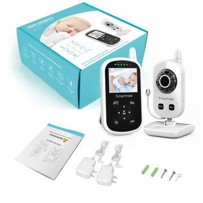 UU24 2.4 Inch Wireless Baby Monitor Camera Temperature Monitor 2 Way Audio VOX Lullaby EU Plug - Baby Monitor by PMC Jewellery | Online Shopping South Africa | PMC Jewellery