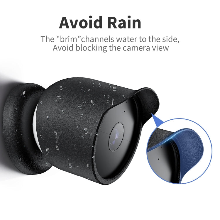 For Google Nest Camera Outdoor Silicone Water-Resistant Protective Cover(Black) - Camera Cases by PMC TechLife | Online Shopping South Africa | PMC TechLife