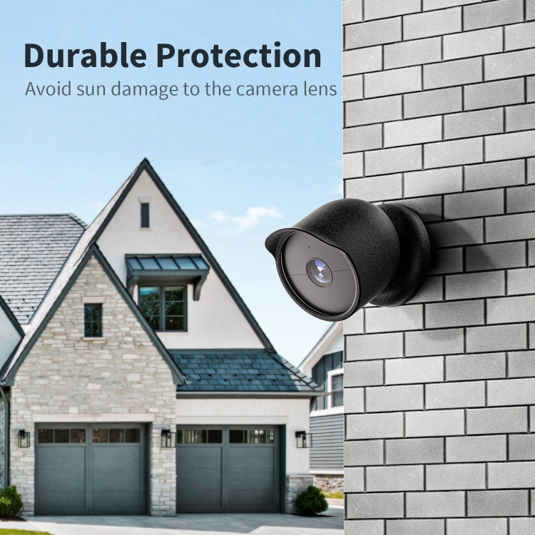 For Google Nest Camera Outdoor Silicone Water-Resistant Protective Cover(Black) - Camera Cases by PMC TechLife | Online Shopping South Africa | PMC TechLife