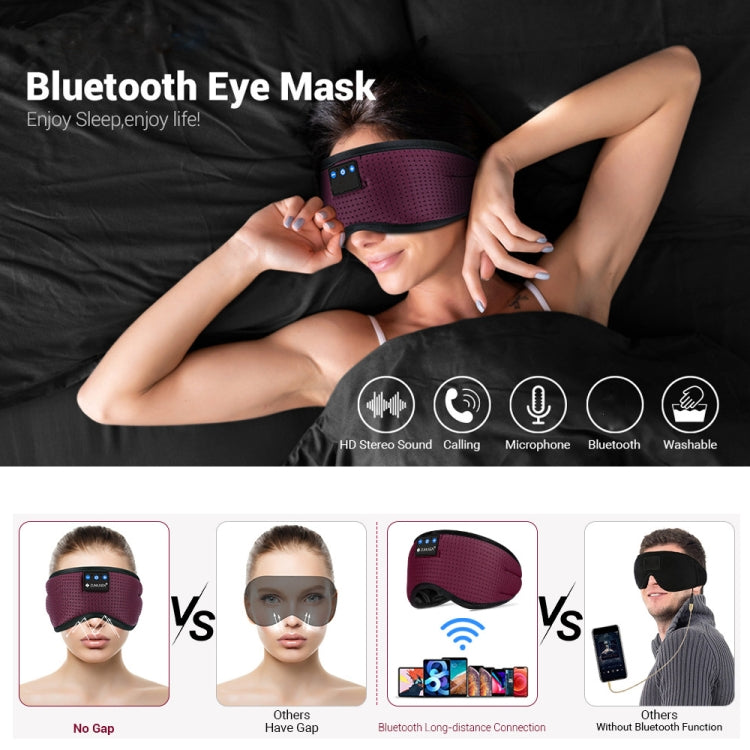 Bluetooth5.2 Sleep Eye Mask Intelligent Music Eye Protection Headphones(Black) - Eye Masks by PMC TechLife | Online Shopping South Africa | PMC TechLife