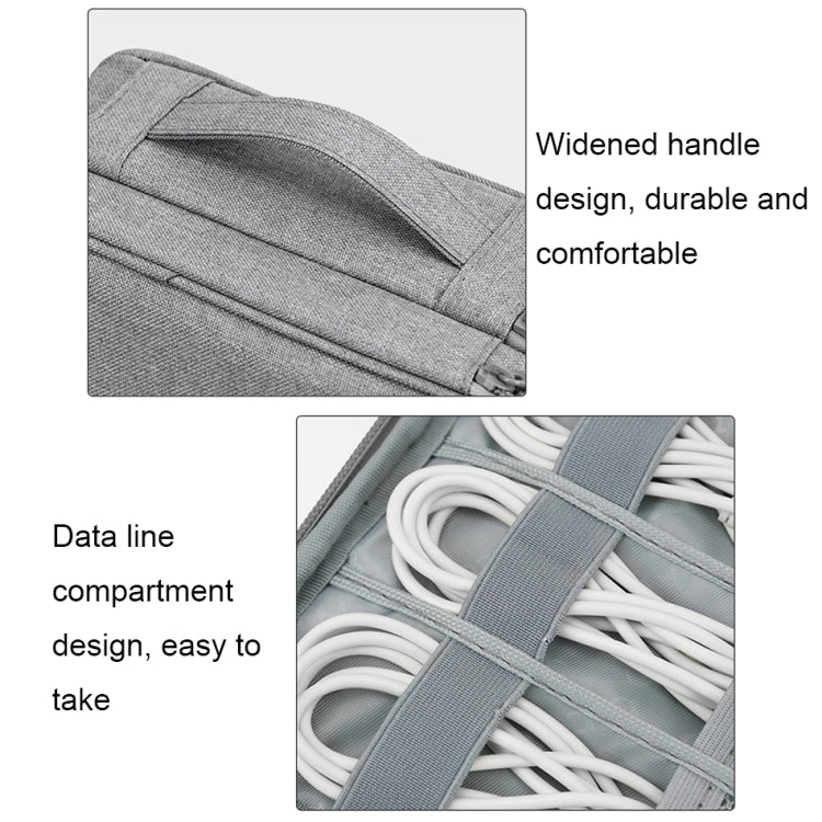 Baona Multifunctional Earphone Data Cable Digital Storage Bag, Spec: Single-layer (Black) - free shipping - PMC TechLife - Order now!