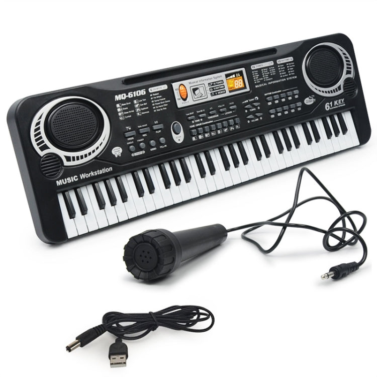 MQ6106 61-Keys Multifunctional Electronic Organ Children Toy with Microphone, Spec: USB Charging - Keyboard Instruments by PMC Jewellery | Online Shopping South Africa | PMC Jewellery