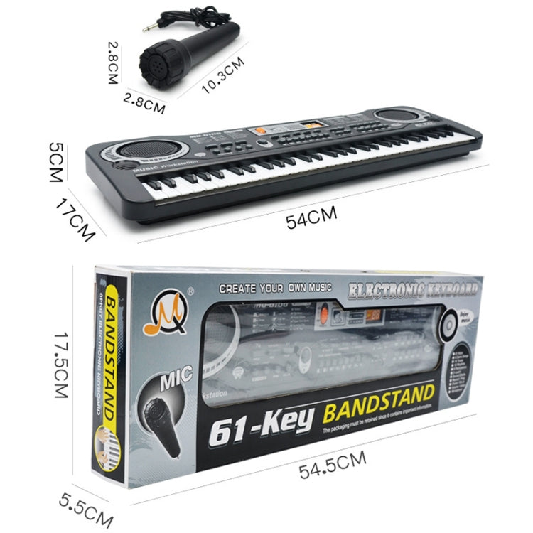 MQ6106 61-Keys Multifunctional Electronic Organ Children Toy with Microphone, Spec: US Plug - Keyboard Instruments by PMC Jewellery | Online Shopping South Africa | PMC Jewellery