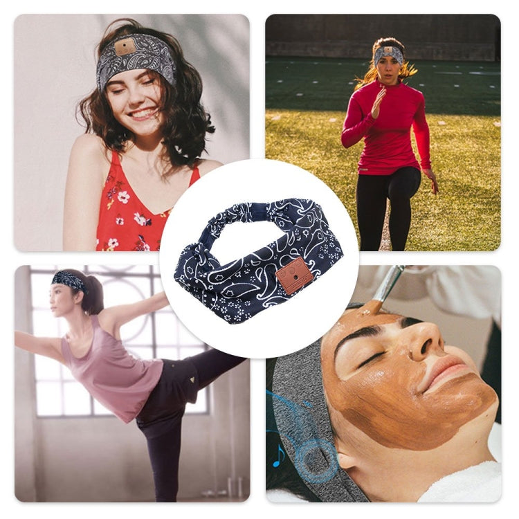 Sleep Headphones Wireless Headband for Training Yoga Running Sleeping Meditation(Deep Blue) - Eye Masks by PMC Jewellery | Online Shopping South Africa | PMC Jewellery