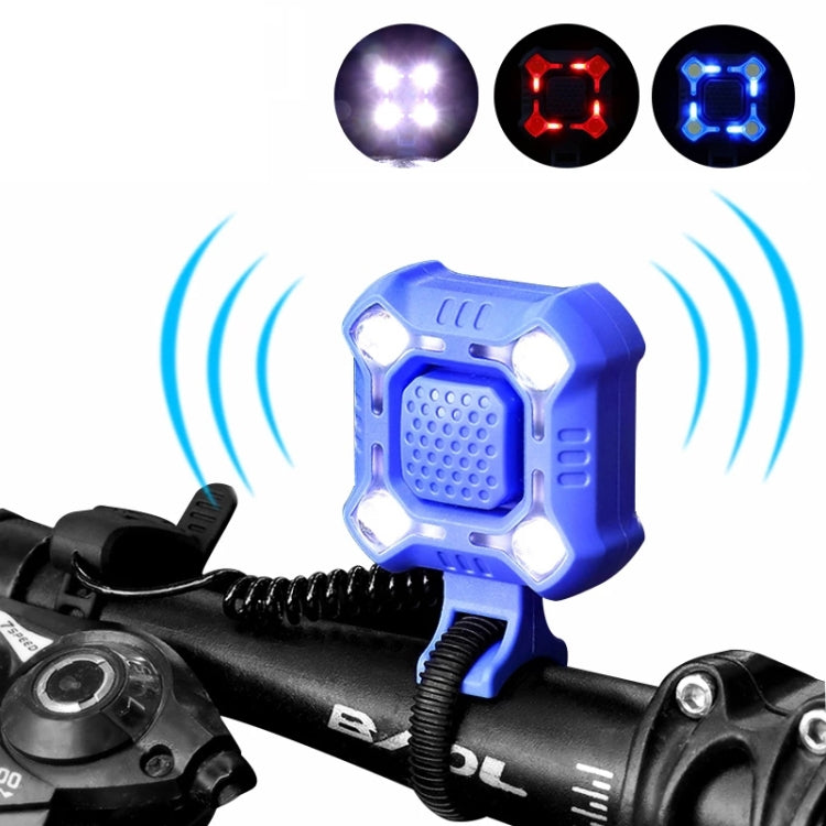2 In 1 Bike 140db Bell 4 Lamp Cycling Light Bicycle Horn 5-sounds Alarm(Black) - free shipping - PMC TechLife - Order now!