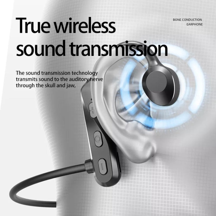 K69 Bluetooth Headset Sound Conduction Binoconic Business Sports Earphone(Black) - Sport Earphone by PMC TechLife | Online Shopping South Africa | PMC TechLife | Buy Now Pay Later Mobicred