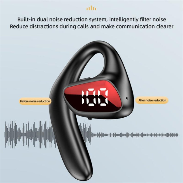 M-K8 Bluetooth Headset Ear Hanging Business Model Air Conduction Earphone(Black) - Bluetooth Earphone by PMC TechLife | Online Shopping South Africa | PMC TechLife