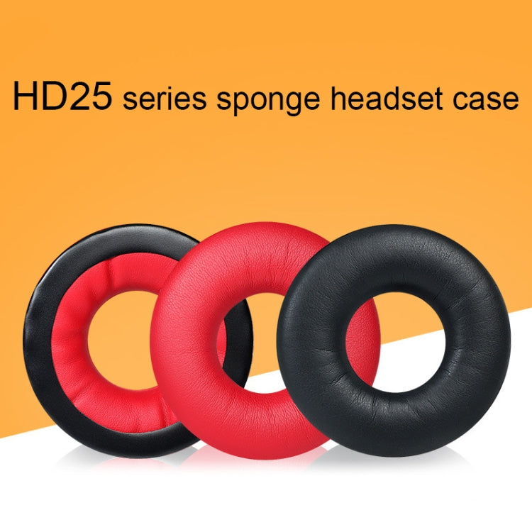 1pair Headset Sponge Cover for Sennheiser HD25-1II/25/25SP/25SP-II, Color: Black - Earmuff & Pad by PMC TechLife | Online Shopping South Africa | PMC TechLife