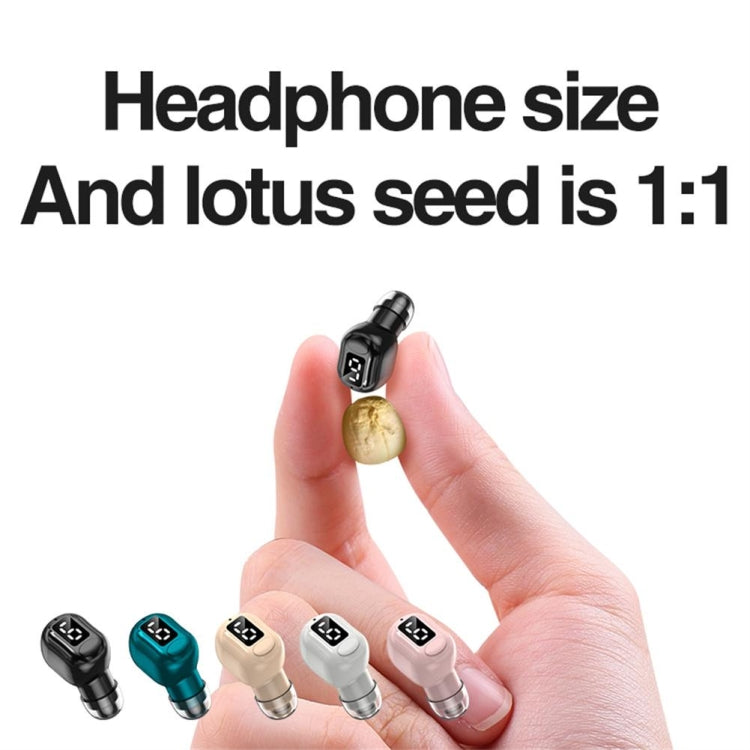 M5 Digital Display Bluetooth Headset Mini In-ear Invisible Headphones(Green) - Bluetooth Earphone by PMC TechLife | Online Shopping South Africa | PMC TechLife