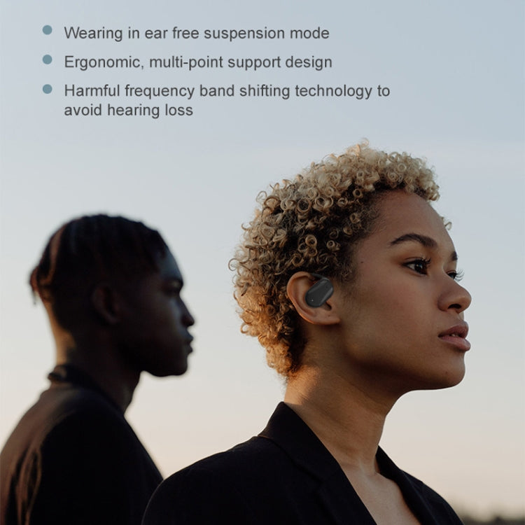 YJ77 Bluetooth 5.2 Ear-mounted OWS Bone Conduction Headset(Left Ear Black) - Bluetooth Earphone by PMC TechLife | Online Shopping South Africa | PMC TechLife