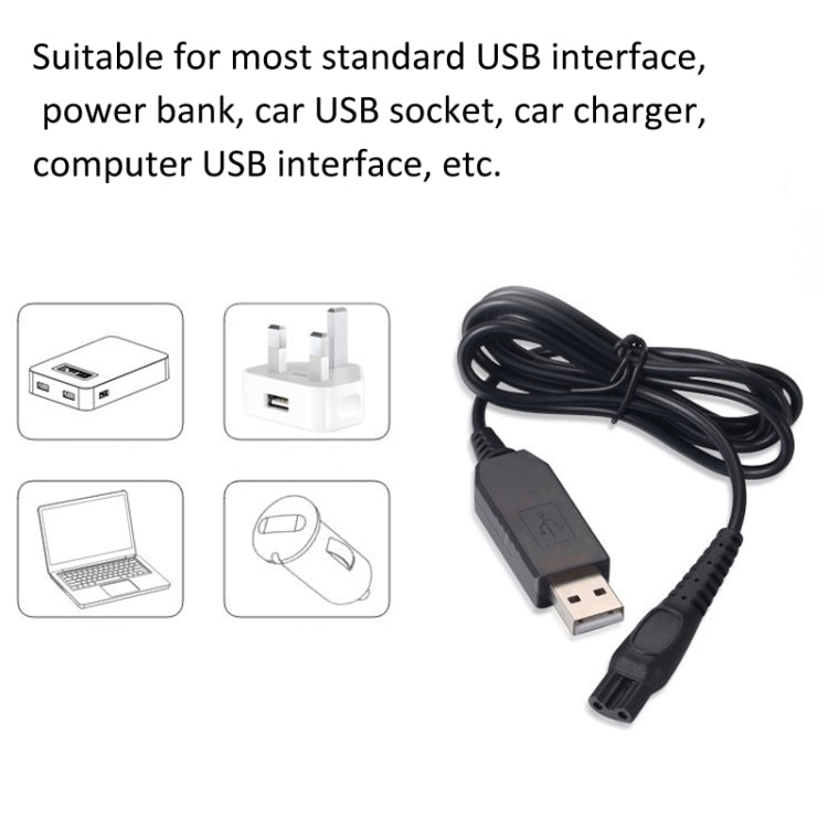 2pcs HQ8505 15V Shaver USB Charger Power Cord For PHILIPS HQ7120 HQ8830 PT730 AT757 RQ1060 - free shipping - PMC TechLife - Order now!