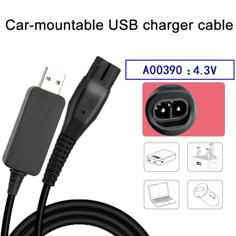 2pcs A00390 4.3V USB Charger Power Cord for PHILIPS Shaver RQ310 S510 YQ300 S100 - free shipping - PMC TechLife - Order now!