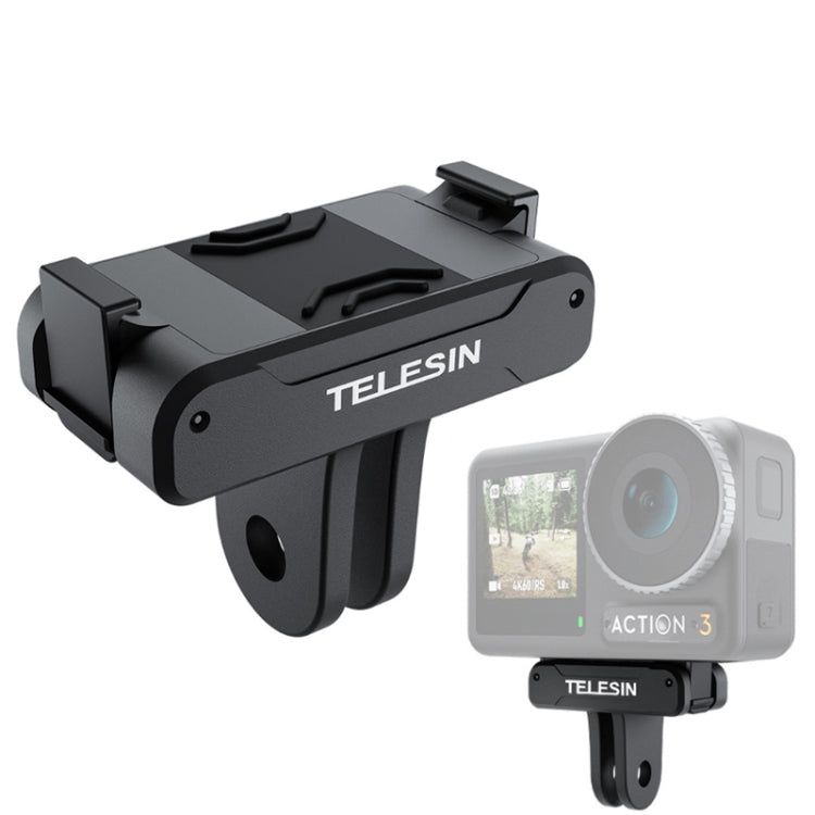 For DJI OSMO Action 3 TELESIN Magnetic Two Claw Adapter Action Camera Accessories - free shipping - PMC TechLife - Order now!
