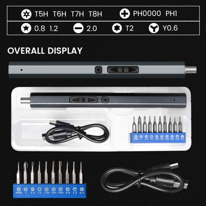 11 In 1 Rechargeable Mini Electric Screwdriver Set With 3LED Lighting - Screwdriver Set by PMC Jewellery | Online Shopping South Africa | PMC Jewellery