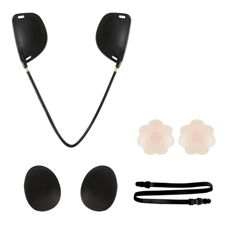 XD00001 Molding Silicone Nipple Sticker Frontless Bra Adjustable Anti-sag Push-up Bra Kit(V-type Black) - Nubra by PMC Jewellery | Online Shopping South Africa | PMC Jewellery