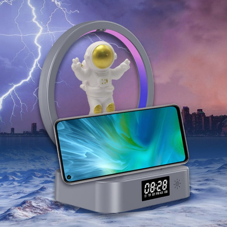 Y-558 Magnetic Levitation Astronaut TWS Bluetooth Speaker With RGB Light,Style: Golden Basic - Desktop Speaker by PMC Jewellery | Online Shopping South Africa | PMC Jewellery