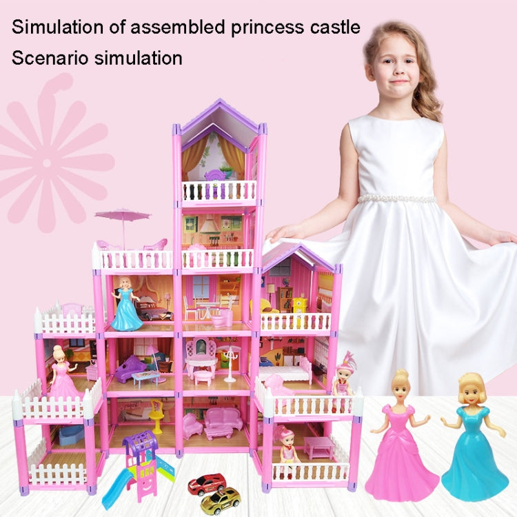 DSJ55-C 222pcs/set Children Passing Domestic Toy Doll House Princess Castle Set Simulation Disguise House - Pretend Play Toys by PMC Jewellery | Online Shopping South Africa | PMC Jewellery