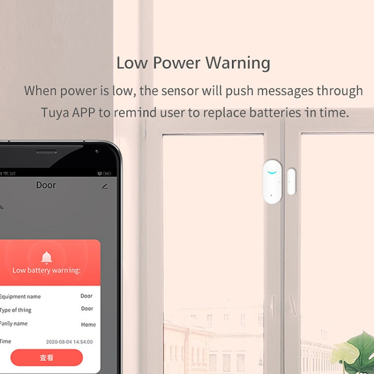 Tuya WiFi Door Magnetic Sensor Remote Intelligent Linkage Doors Windows Switch Anti-alarm APP Reminder Alarm - Door Window Alarm by PMC Jewellery | Online Shopping South Africa | PMC Jewellery