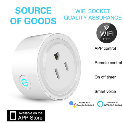 Tuya Smart App Wifi Smart Socket Phone Remote Timing Voice Switch Supports Alexa US Plug, Style: 20A Power Model - Smart Socket by PMC Jewellery | Online Shopping South Africa | PMC Jewellery