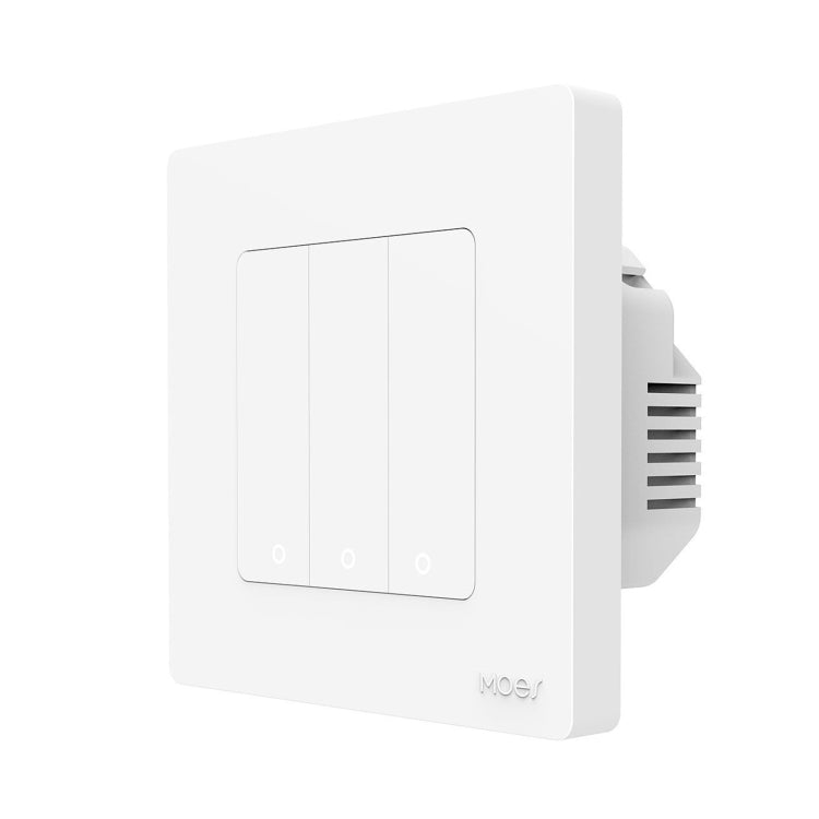 Tuya ZigBee Smart Single-fire Zero-fire Sharing Timing Voice Wall Switch EU Plug, Style: 3  Ways (White) - Smart Switch by PMC Jewellery | Online Shopping South Africa | PMC Jewellery