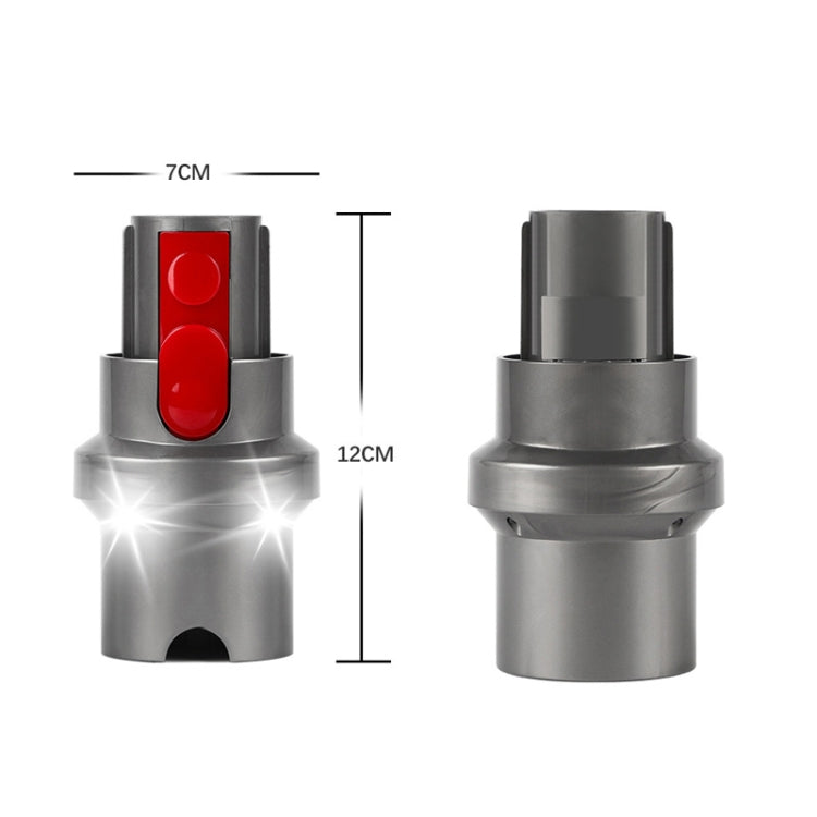 For Dyson V7 V8 V10 V11 V15 Vacuum Cleaner Suction Head Adapter with LED Light - Dyson Accessories by PMC Jewellery | Online Shopping South Africa | PMC Jewellery