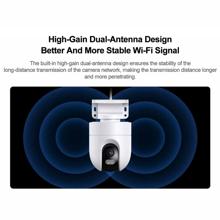 Original Xiaomi CW400 Outdoor Camera 2.5K Ultra HD Smart Full Color Night Vision IP66 Waterproof, US Plug(White) - Wireless Camera by Xiaomi | Online Shopping South Africa | PMC Jewellery