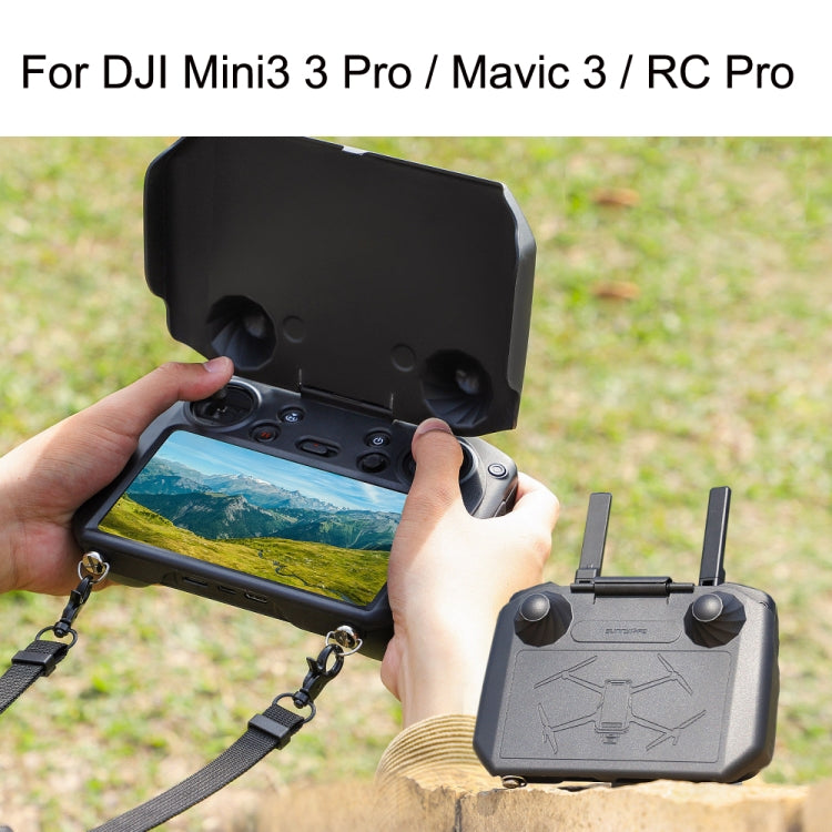 Sunnylife YK558 With Screen Remote Control Shielding Protection Cover For DJI Mini 3 / 3 Pro / Mavic 3 / RC Pro(Black) - Lens Hood by Sunnylife | Online Shopping South Africa | PMC Jewellery
