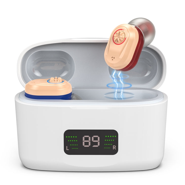 Z-127D In-ear Sound Amplifier Digital Display Hearing Aid Earphone(Red and Blue) - Hearing Aids by PMC TechLife | Online Shopping South Africa | PMC TechLife | Buy Now Pay Later Mobicred