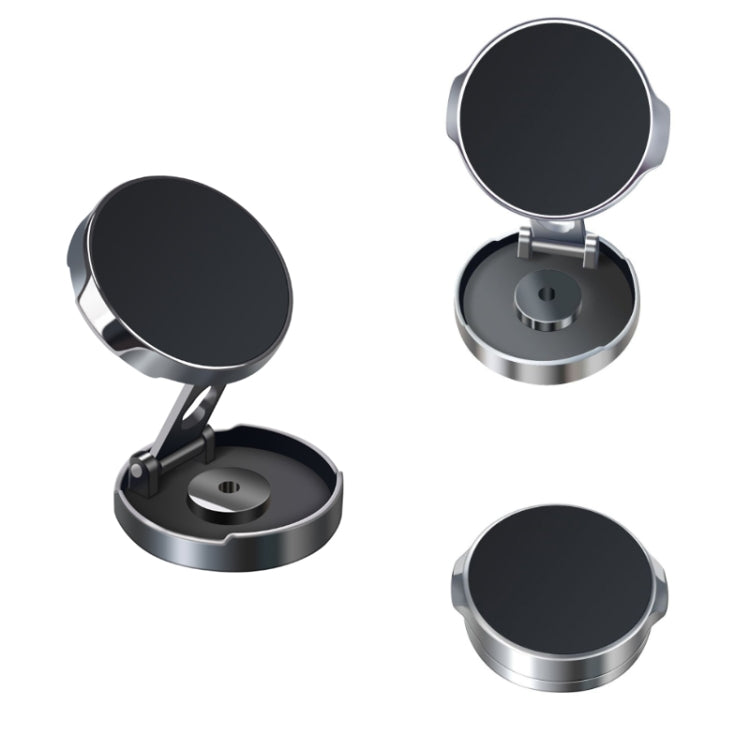 Multi-Angle Positioning Car Folding Circular Car Magnetic Suction Bracket(Black) - Car Holders by PMC TechLife | Online Shopping South Africa | PMC TechLife