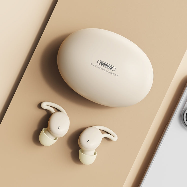 REMAX SleepBuds Z2 Sleep Wireless Music Headphones Half In-Ear Stereo TWS Bluetooth Earphone(Beige) - free shipping - PMC TechLife - Order now!