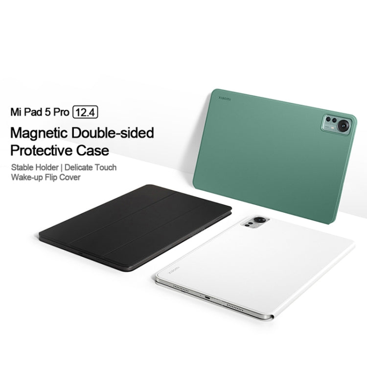 Original Xiaomi Pad 5 Pro 12.4 Magnetic Double Side Protective Case Dormant Leather Case(Black) - Mi Pad 5 Pro 12.4 Case by Xiaomi | Online Shopping South Africa | PMC Jewellery