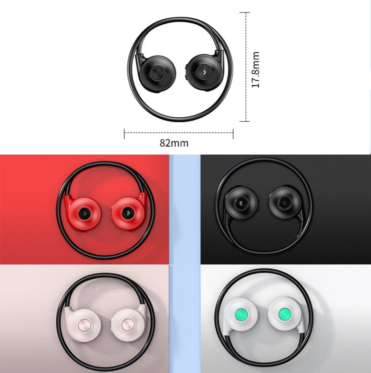 M1S Bone Conduction Stereo Vibrator Speaker Bluetooth Earphones(Red) - Bluetooth Earphone by PMC TechLife | Online Shopping South Africa | PMC TechLife