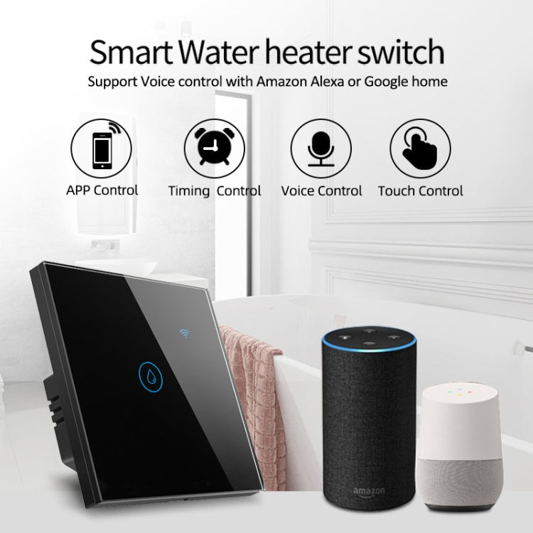 Tuya ZigBee 40A Smart High Power Water Heater Light Air Conditioner Switch Time Voice Remote Control(White) - Smart Switch by PMC TechLife | Online Shopping South Africa | PMC TechLife