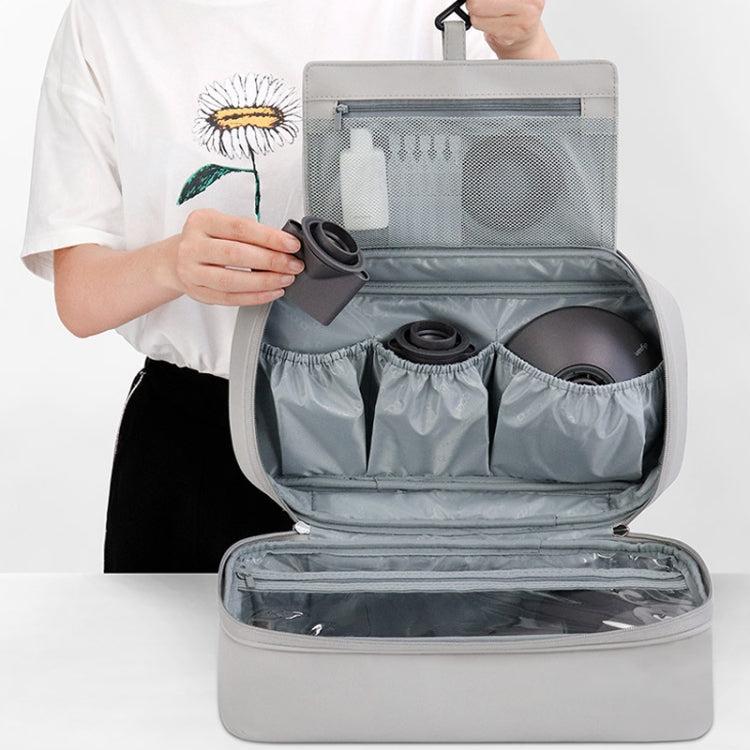 Baona BN-DS006 for Dyson Airwrap Multifunctional PU Leather Storage Bag(Grey) - free shipping - PMC TechLife - Order now!